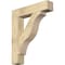 Ekena Millwork Funston Block Rough Sawn Bracket, Douglas Fir, 6"W x 32"D x 38"H BKT06X32X38FST05RDF - alternate 1